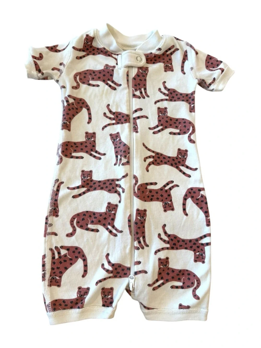 Hanna Andersson Unisex Shortie Zip Summer Pajama Bundle of 4 6-12 Months